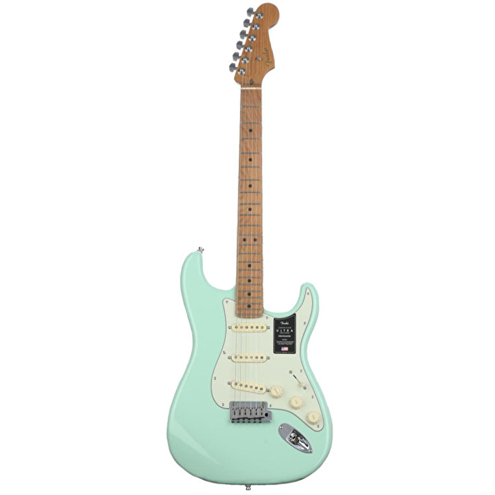 Fender LTD American Ultra Stratocaster Akçaağaç Klavye Surf Green Elektro Gitar